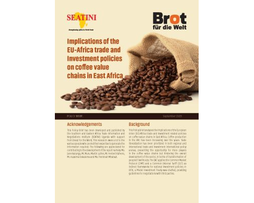 Implications of the EU-Africa trade and Investment Policies on Coffee Value Chains in East Africa